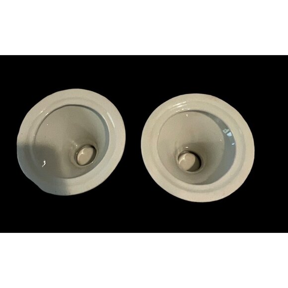 Vintage Set of 2 Fine China Christmas Tree Design Candle Holders w/Box - Picture 5 of 6